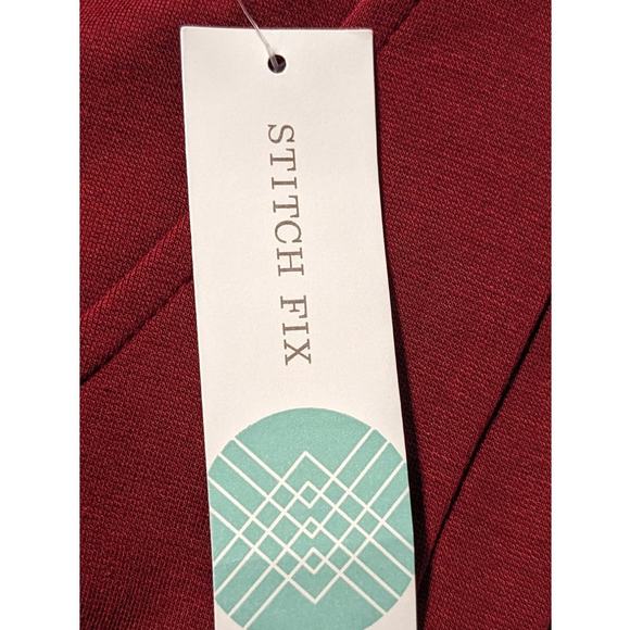 41Hawthorn Burgundy Dita Sleeveless Ponte Knit Tuck Pleated NWT Womens Sz M - Picture 5 of 15